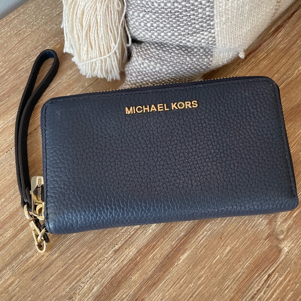 Navy Blue Michael Kors Wallet